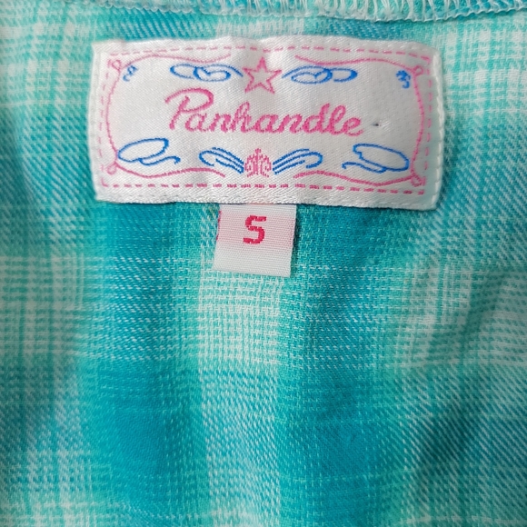 Panhandle plaid embroidery button down western shirt Small - Picture 7 of 13